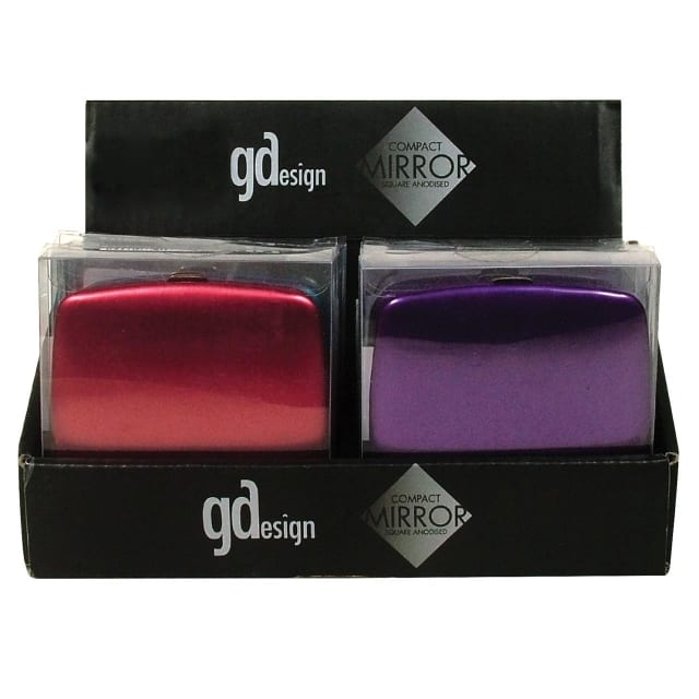 GDESIGN COMPACT MIRROR ANODIZED 6 ASSRT COL(12=1