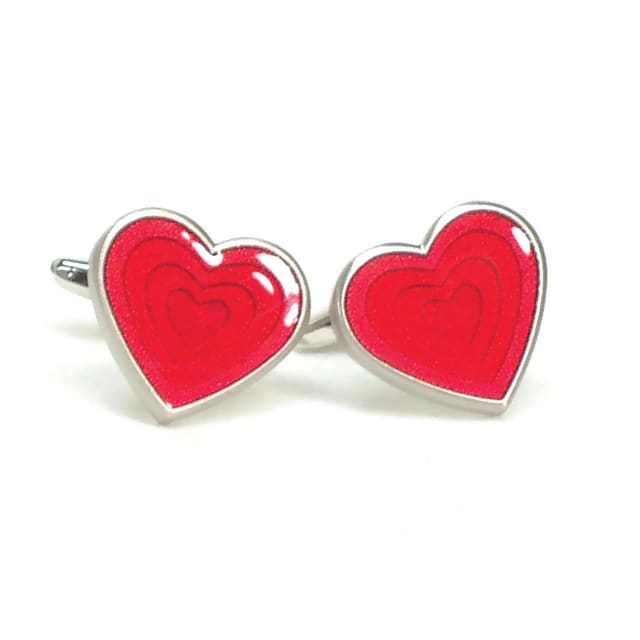 GDESIGN JT343 RED HEART CUFFLINKS