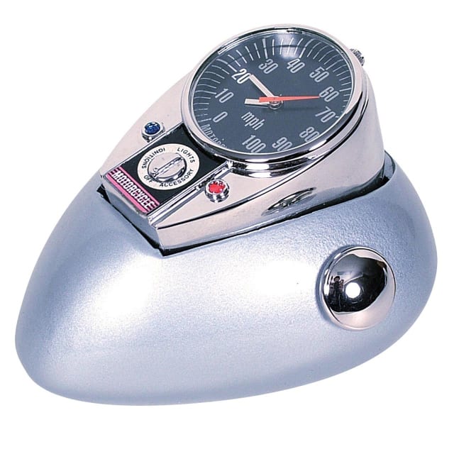 GDESIGN RETRO MOTORBIKE GAS TANK SILVER