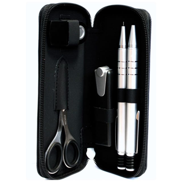 GDESIGN 5PC STATIONERY SET BLK ZIP CASE