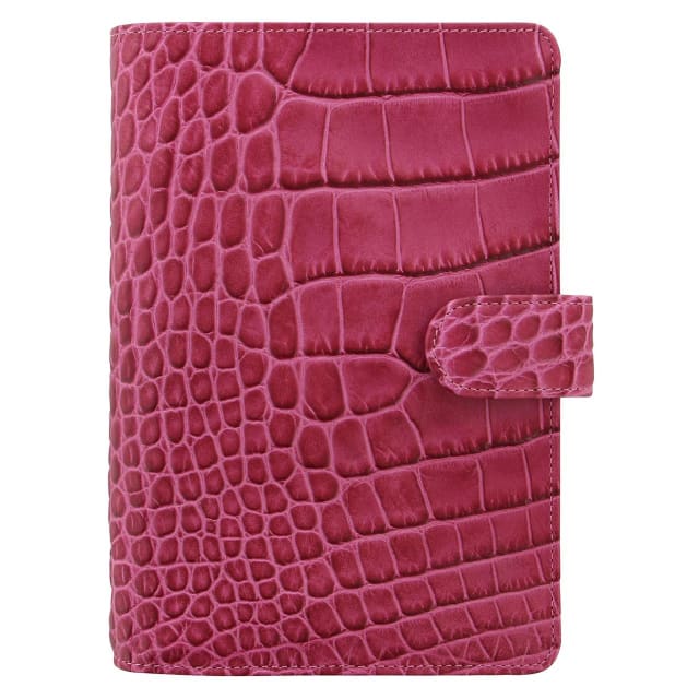 FILOFAX PER CLASSIC CROC ORGANISER FUCHSIA