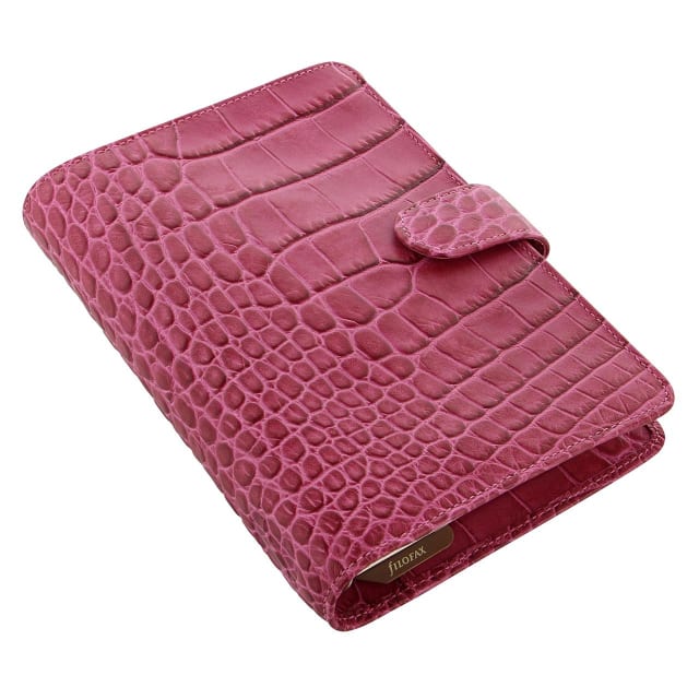 FILOFAX PER CLASSIC CROC ORGANISER FUCHSIA