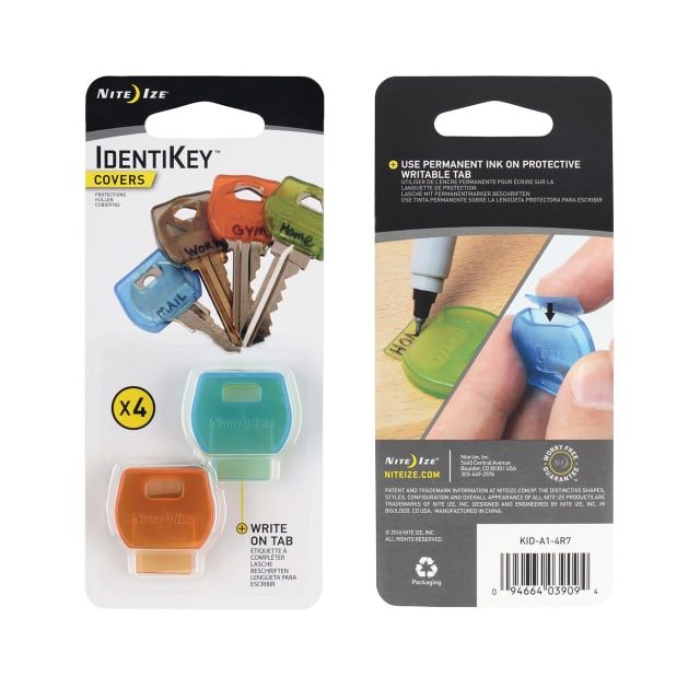 NITE IZE IdentiKey Covers - 4 Pack - Assorted