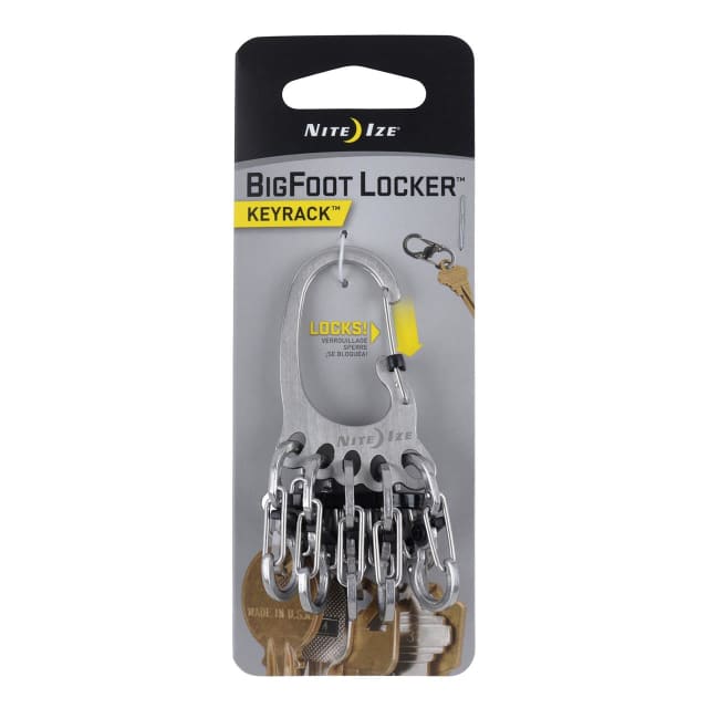NITE IZE BigFoot Locker KeyRack - Stainless