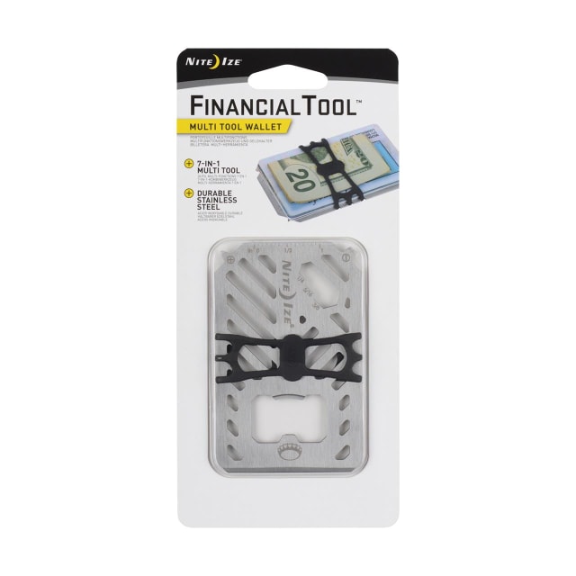 NITE IZE Fin. Tool Multi Tool Wallet Stainless