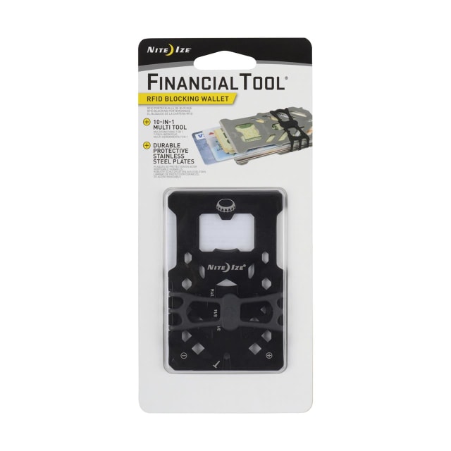 NITE IZE Financial Tool RFID Blocking Wallet Blk