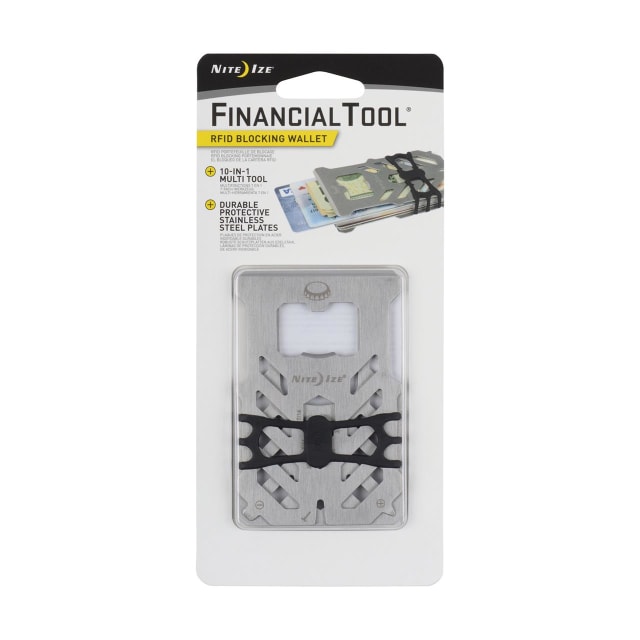 NITE IZE Fin. Tool RFID Blocking Wallet Stainless