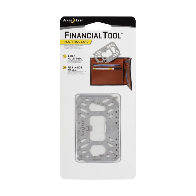 NITE IZE Financial Tool Multi Tool Card Stainless