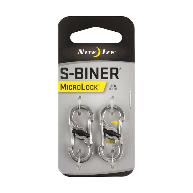 NITE IZE S-Biner MicroLock Stainless Steel 2Pk