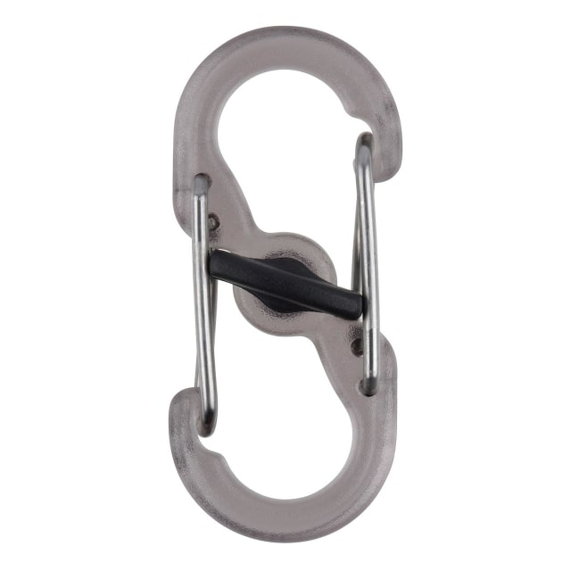 NITE IZE S-Biner MicroLck Polycarbonate 2Pk Smoke