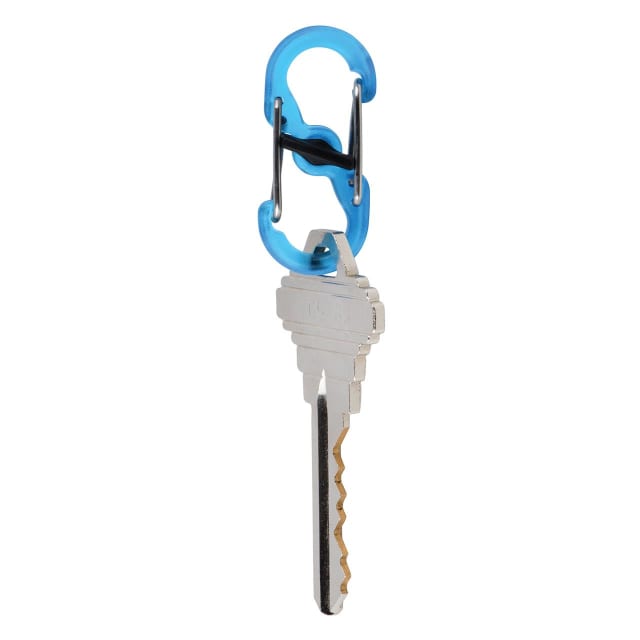 NITE IZE S-Biner MicroLock Polycarbonate 2Pk Blue