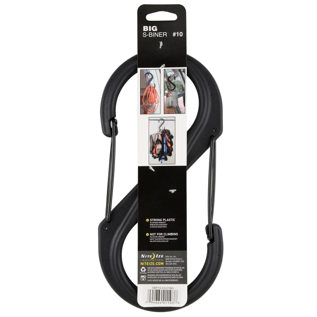 NITE IZE S-Biner Plas Dbe Gated Carab#10 Blk/Blk