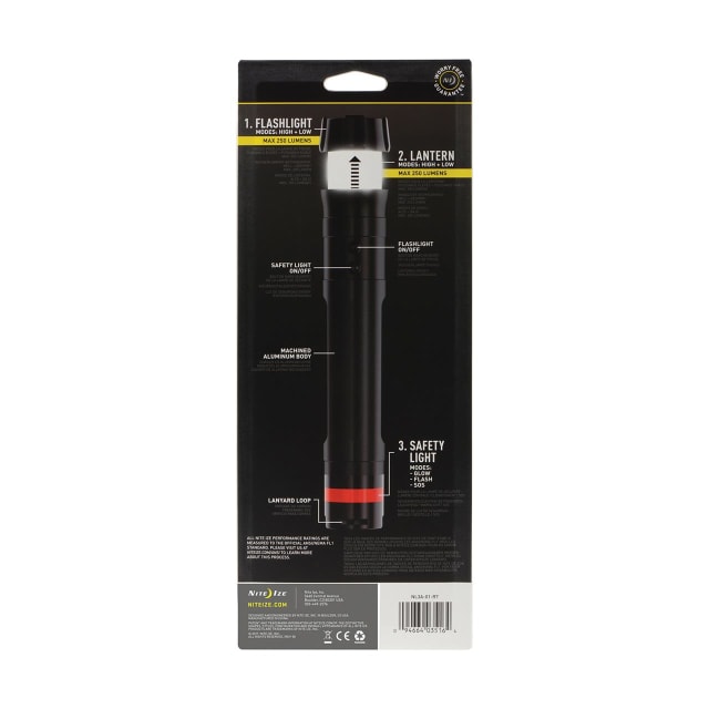 NITE IZE Radiant 3-in-1 LED Flashlight - Black