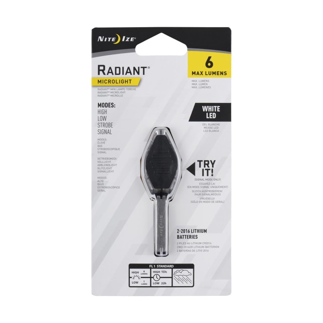 NITE IZE RADIANT MICROLIGHT CLEAR/WHITE LED