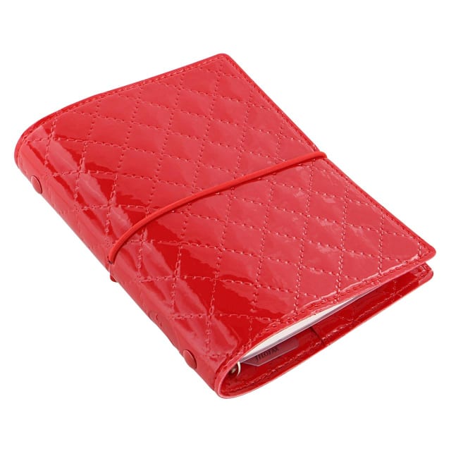 FILOFAX Pkt Domino Luxe Organiser Red
