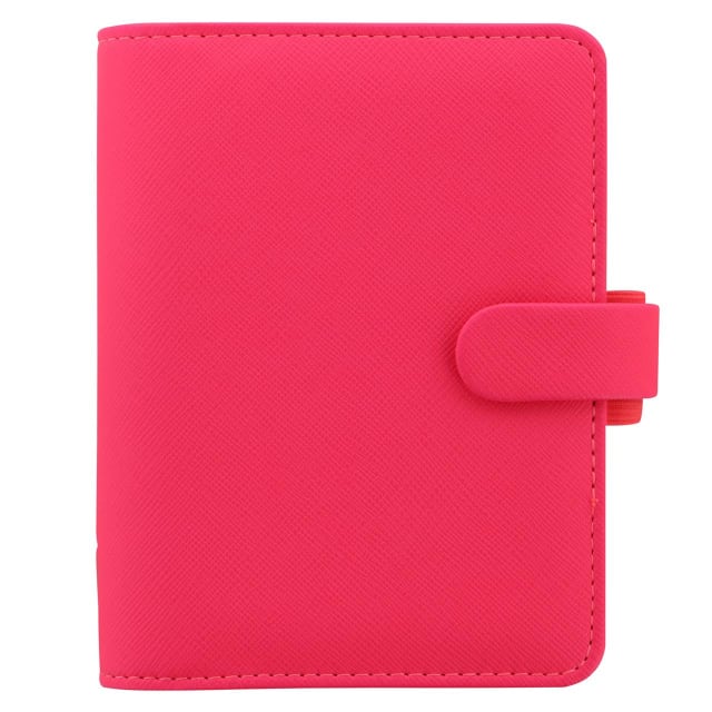 FILOFAX PKT SAFFIANO ORGANISER FLURO PINK