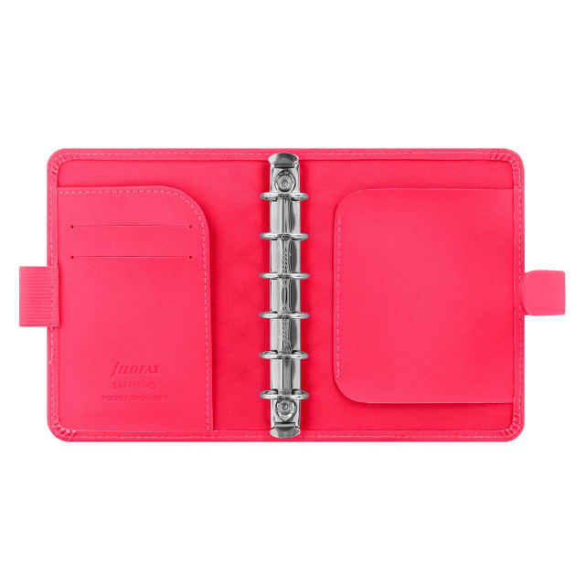 FILOFAX PKT SAFFIANO ORGANISER FLURO PINK