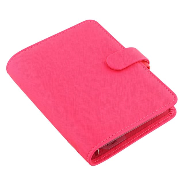 FILOFAX PKT SAFFIANO ORGANISER FLURO PINK