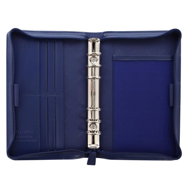 FILOFAX Per Metropol Zip Organiser Navy