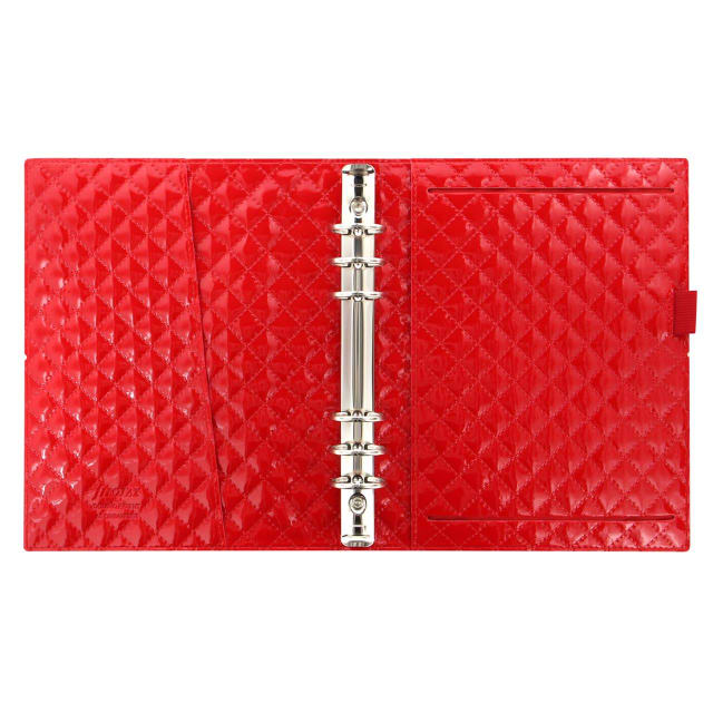 FILOFAX A5 Domino Luxe Organiser Red