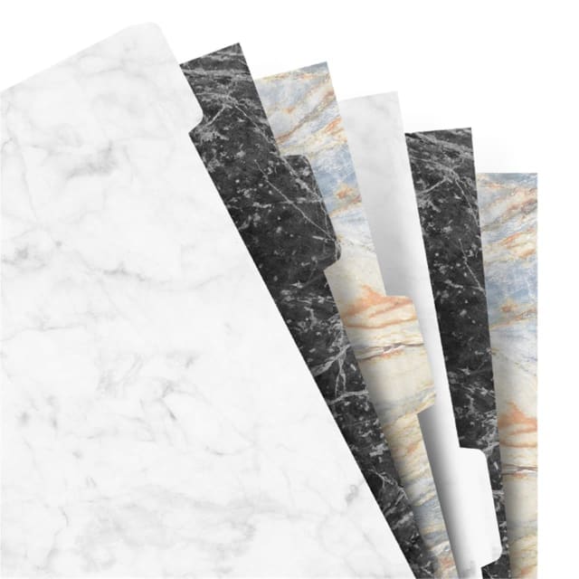 FILOFAX A5 MARBLE INDICIES 6pk