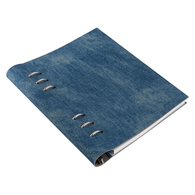FILOFAX A5 PATTERNS CLIPBOOK DENIM