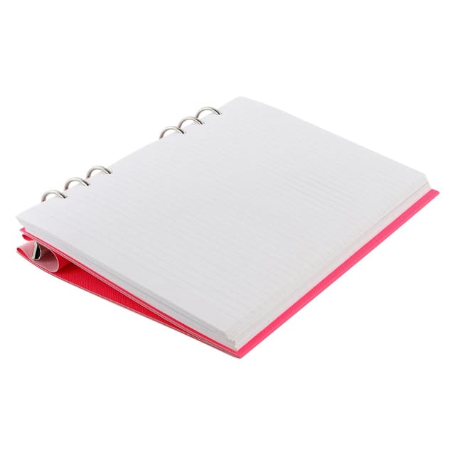 FILOFAX A5 SAFFIANO CLIPBOOK FLURO PINK