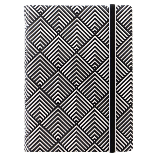 FILOFAX Pkt Impressions Notebook Black/White Dec