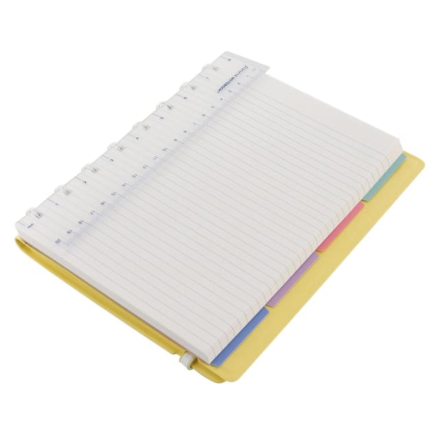 FILOFAX A5 CLASSIC NOTEBOOK PASTEL LEMON
