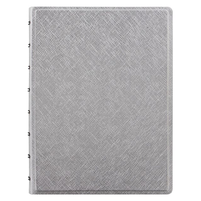 FILOFAX A5 SAFFIANO NOTEBOOK MTLC SILVER