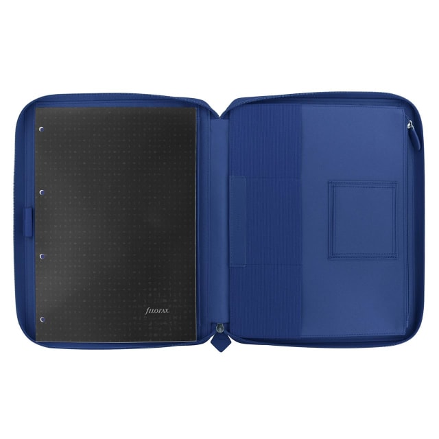 FILOFAX A4 Metropol Zip Folio Navy