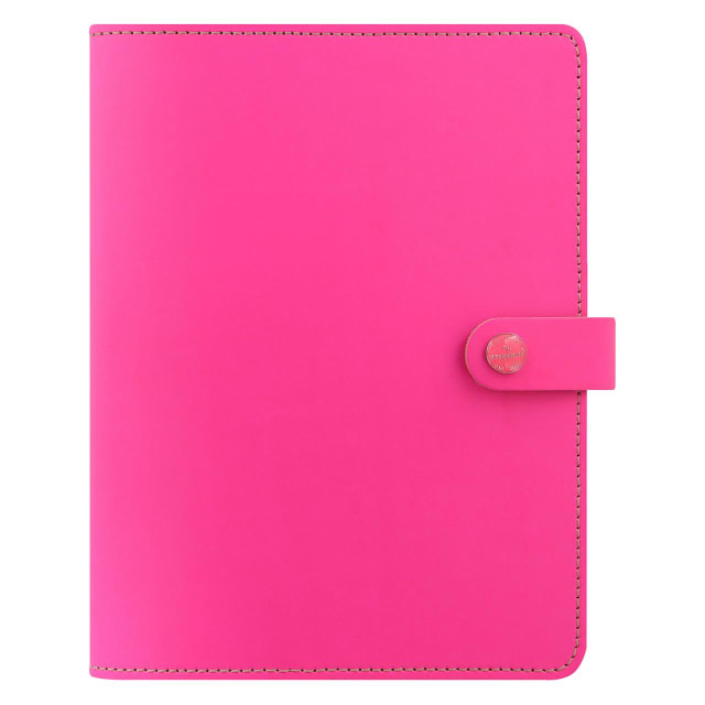 FILOFAX A5 The Original Lthr Folio Fluro Pink