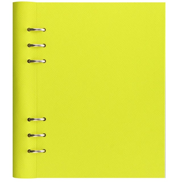 FILOFAX A5 SAFFIANO CLIPBOOK FLRO YELLOW