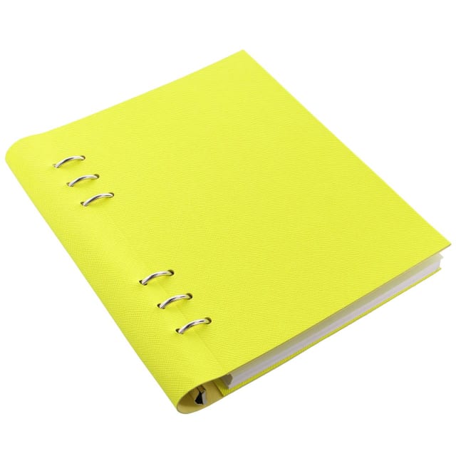 FILOFAX A5 SAFFIANO CLIPBOOK FLRO YELLOW