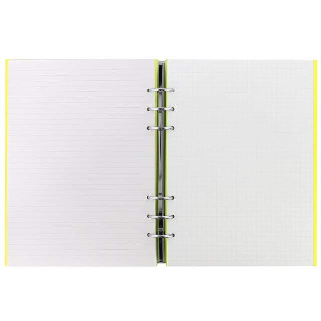 FILOFAX A5 SAFFIANO CLIPBOOK FLRO YELLOW