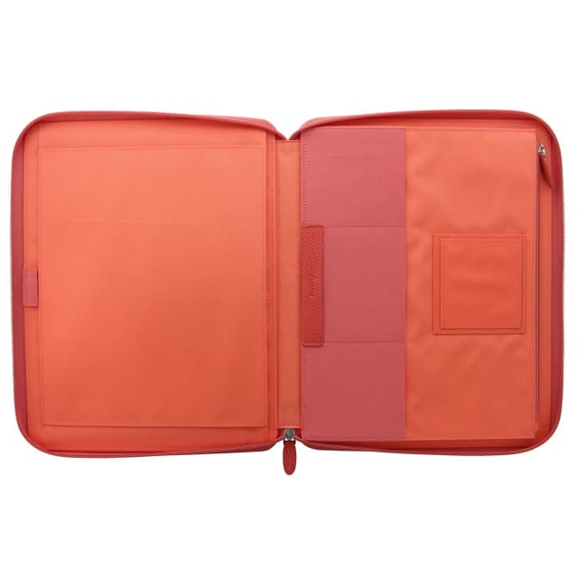 FILOFAX A4 Finsbury Zip Folio Coral
