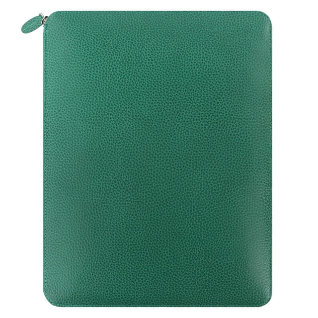 FILOFAX A4 Finsbury Zip Folio Forest Green