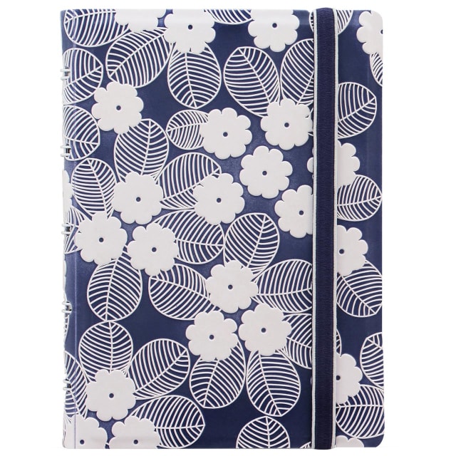 FILOFAX Pkt Impressions Notebook Navy/White