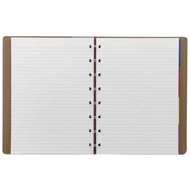 FILOFAX A5 SAFFIANO NOTEBOOK FAWN