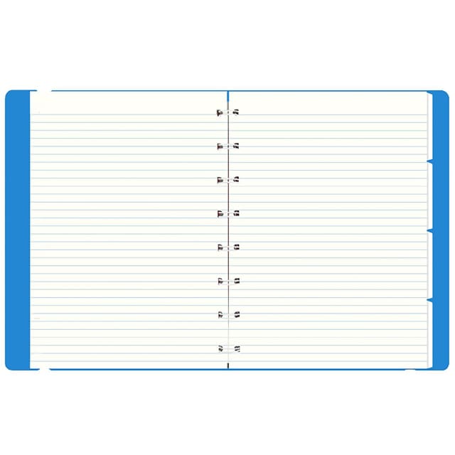FILOFAX A5 SAFFIANO NOTEBOOK FLURO BLUE
