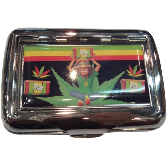 AZTEC #100 TOBACCO TIN - RASTA LEAF