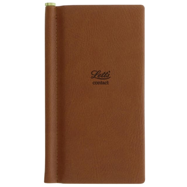 LETTS Origins Slim Pkt Address Book Tan