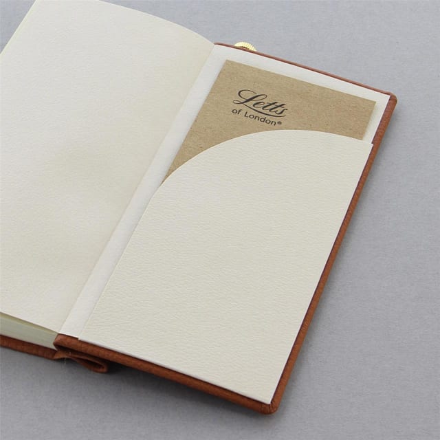 LETTS Origins Slim Pkt Address Book Tan