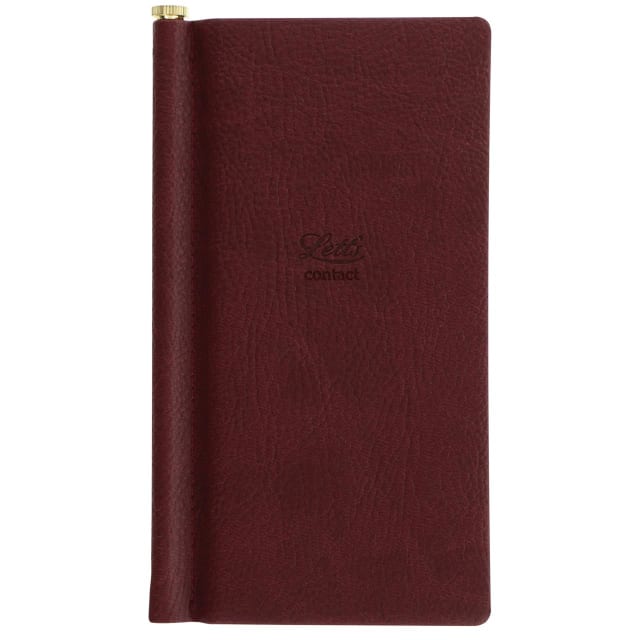 LETTS Origins Slim Pkt Address Book Choc