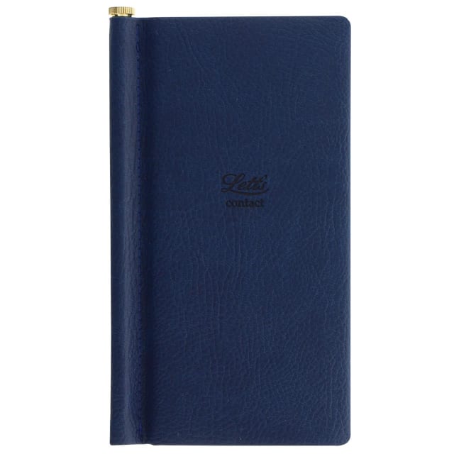 LETTS Origins Slim Pkt Address Book Navy