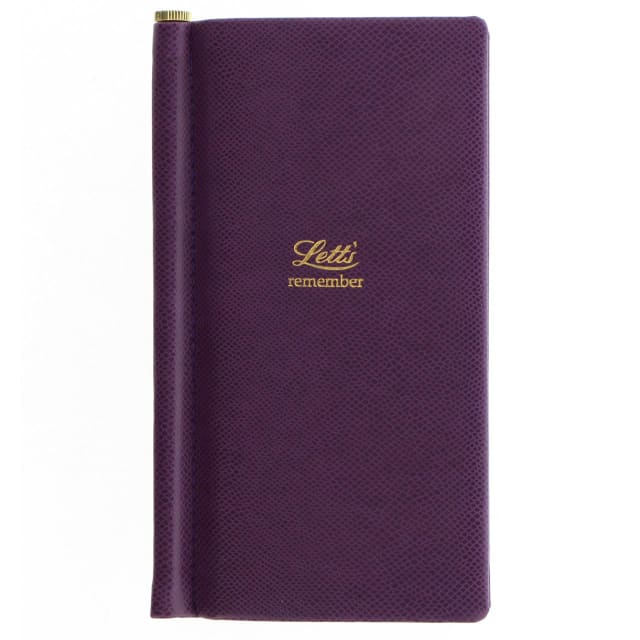 LETTS Legacy Slim Pkt Password book Prpl
