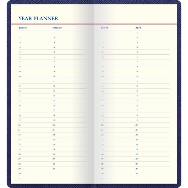 LETTS Legacy Slim Pkt Travel Journal Blue