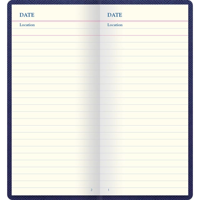 LETTS Legacy Slim Pkt Travel Journal Blue