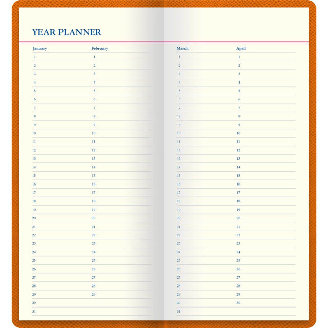 LETTS Legacy Slim Pkt Travel Journal Orng