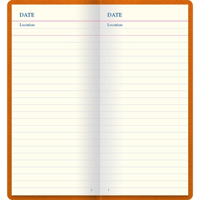 LETTS Legacy Slim Pkt Travel Journal Orng